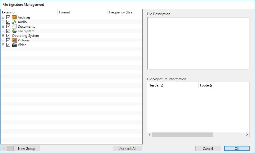 3 file sig hashses